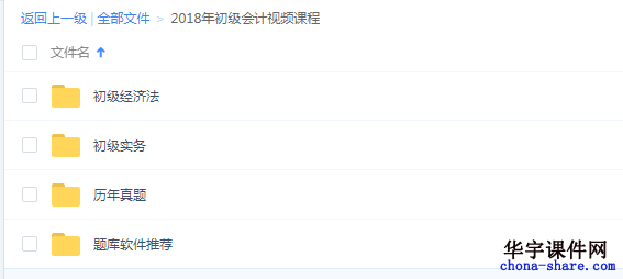 2018年初级会计师职称考试视频课件
