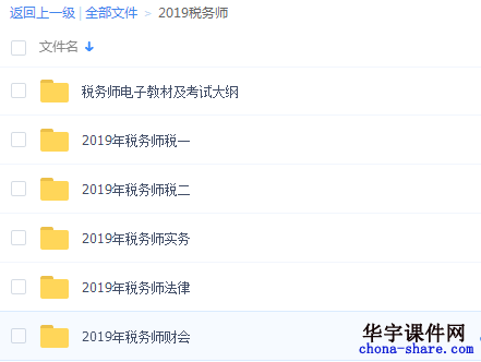 2019年税务师视频课程《税法一》科目百度云网盘资源详情