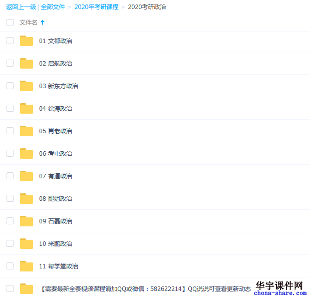 2020考研政治教学视频课程百度云网盘网课资源