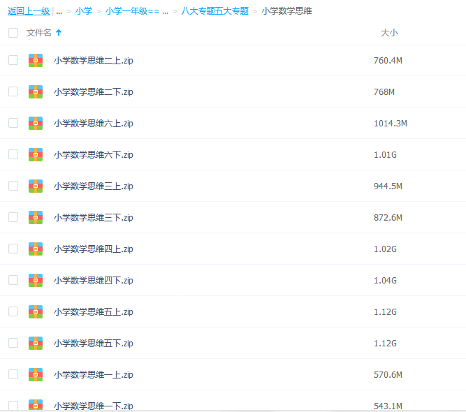 小学教育学习视频课程:小学一年级上册数学思维培养视频教程