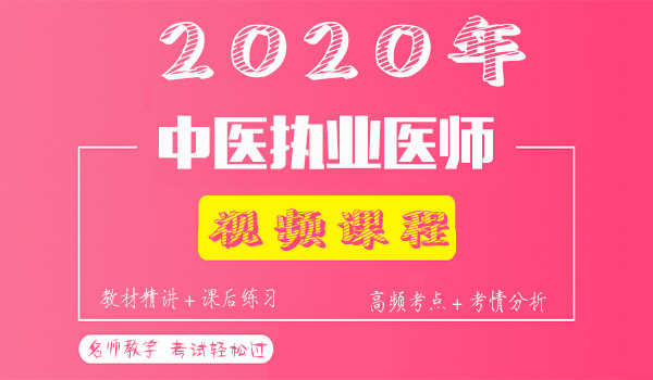 2020中医执业医师考试视频课程百度云网盘资源下载