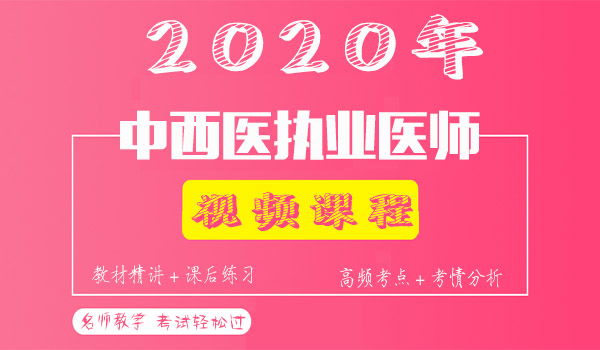 2020中西医执业医师考试视频课程百度云网盘资源下载