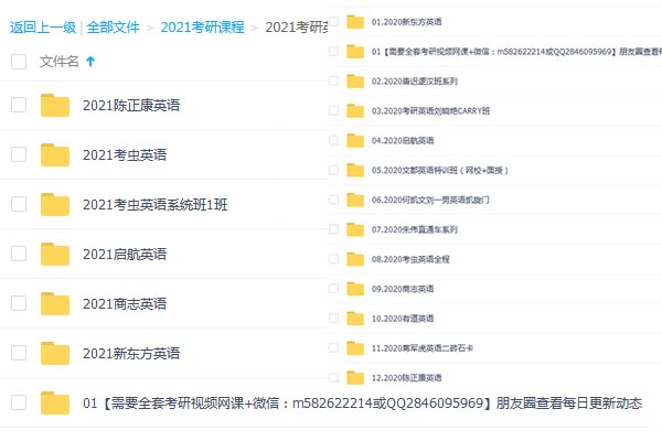 2021考研视频百度云网盘免费资源