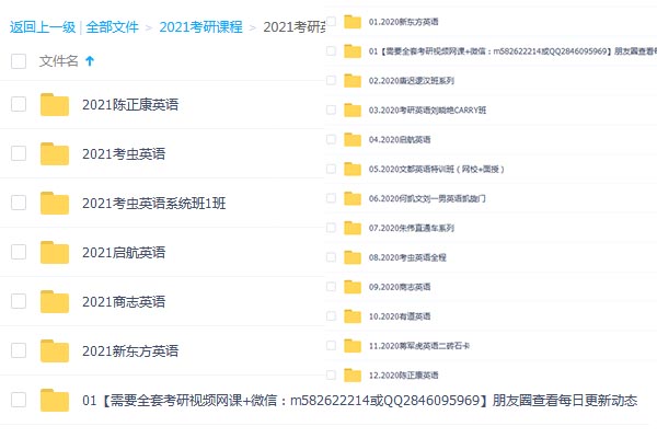 2021考研视频百度云网盘免费资源