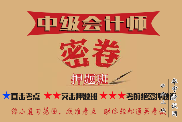 2020新益良善中级会计绝密押题班押题卷 2020新益良善中级会计绝密押题班押题卷