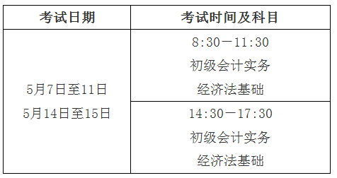 2022年初级会计职称考试时间已公布：5月7日开始