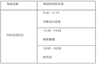 重庆中级会计准考证打印时间2021年8月10日前宣布