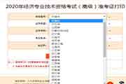 2020年湖南高级经济师考试准考证打印入口已开通