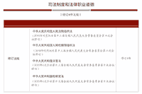 政府统一法律职业资格(司法考试)大纲和领导用书重要修正内容比较宣布