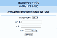 2020年轻海初级会计职称考试考试成绩查询入口开通