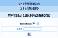 青海省2018年初级会计职称考试成绩查询入口