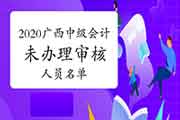 2020年广西中级会计职称考试到达合格标准分数线但未办理报名资格审查核对手