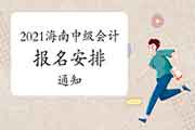 2021年度海南省中级会计职称考试报名日程安排及相关事项的通告