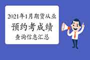 2021年1月期货从业资格考试考试成绩查询信息归纳汇总