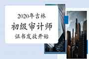 2020年吉林初级审计师证书发放2021年2月1日起