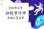 2020年辽宁初级审计师考试合格人员名单公示