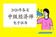 2020年各省中级经济师电子证书都可以查询了吗？