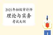 2021年初级审计师《审计理论与实务》考试大纲预计 2021年初级审计师《审计理论与实务》考试大纲预计