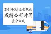 2021年3月基金从业资格考试成绩宣布时间及分数查询方法