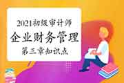 2021初级审计师专业相关知识企业财务管理第三章知识点 2021初级审计师专业相关知识企业财务管理第三章知识点