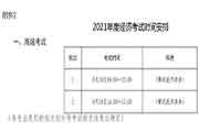 2021年河北唐山高级经济师考试报名入口官网4月15日至21日开通