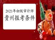 2021年贵州初级审计师报考条件发布 2021年贵州初级审计师报考条件发布