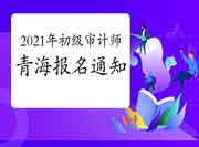 2021年青海初级审计师报名通知已发布 2021年青海初级审计师报名通知已发布