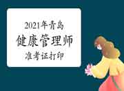 2021年轻岛健康管理师准考证打印 2021年轻岛健康管理师准考证打印