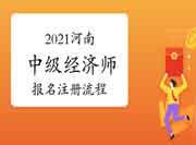 2021河南中级经济师报名注册流程