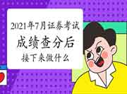 7月5日证券从业资格考试出成绩!分数查询以后应该干什么? 7月5日证券从业资格考试出成绩!分数查询以后应该干什么?