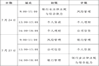 提示：2021年上半年辽宁、安徽六安和广东银行从业资格考试7月24-25日开考