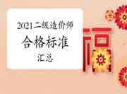 2021年各省分二级造价工程师考试合格标准分数线归纳汇总（7月22日更新）