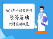2021年中级经济师《经济基础》教材变动概览 2021年中级经济师《经济基础》教材变动概览