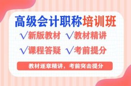 2022年高级会计师视频讲座